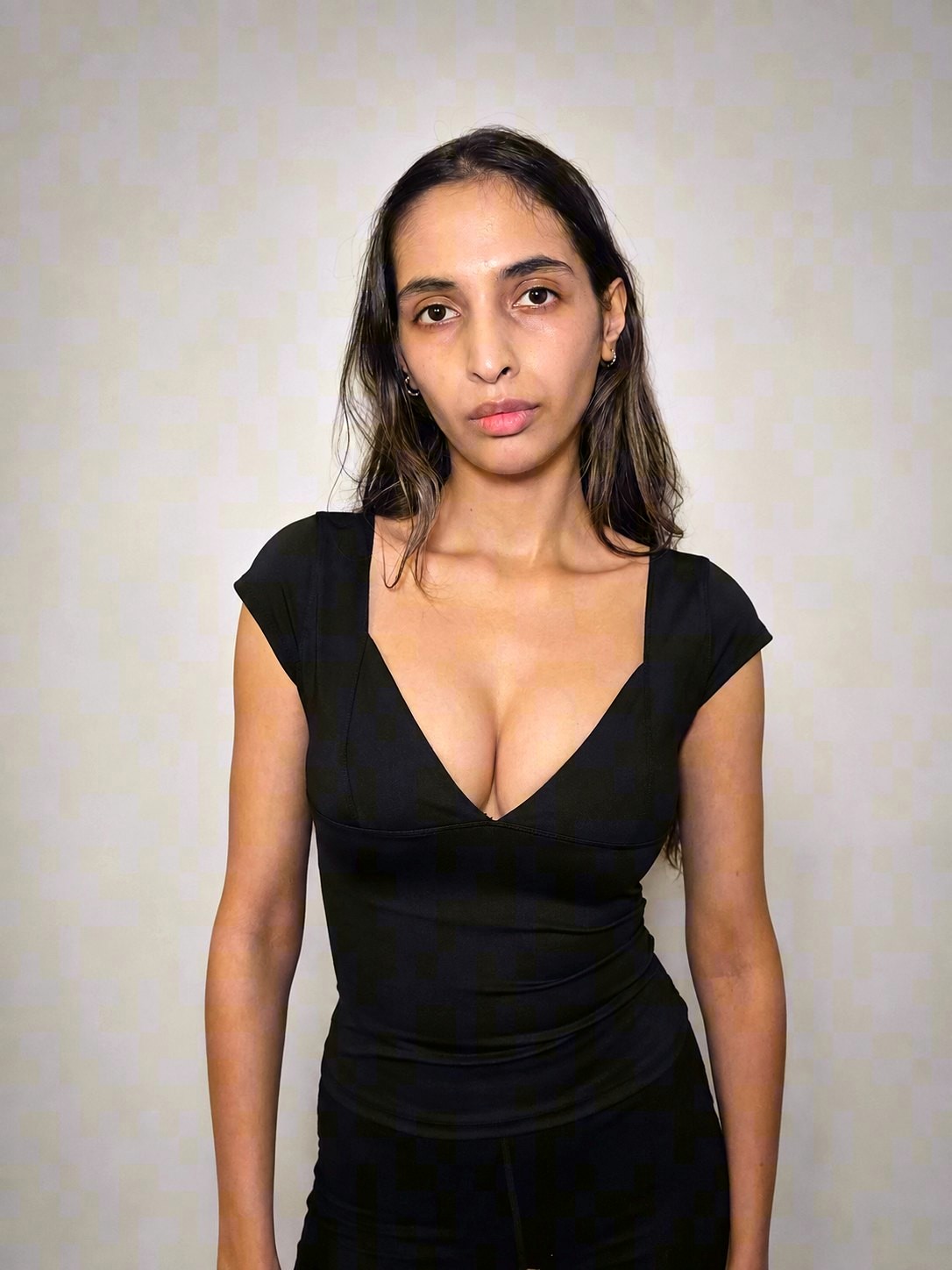 Waist up